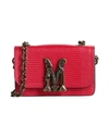 Moschino Woman Cross-body Bag Brick Red Size - Soft Leather