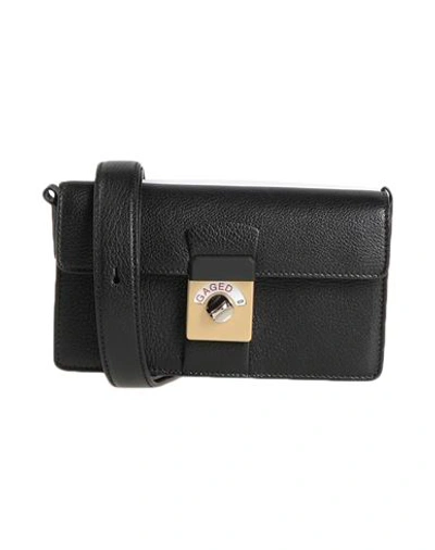 Maison Margiela Woman Cross-body Bag Black Size - Goat Skin, Cotton