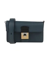 Maison Margiela Woman Cross-body Bag Midnight Blue Size - Goat Skin, Cotton
