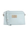 Furla Woman Cross-body Bag Sky Blue Size - Soft Leather In Blue