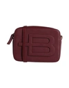 Baldinini Woman Cross-body Bag Burgundy Size - Calfskin, Pvc - Polyvinyl Chloride In Red