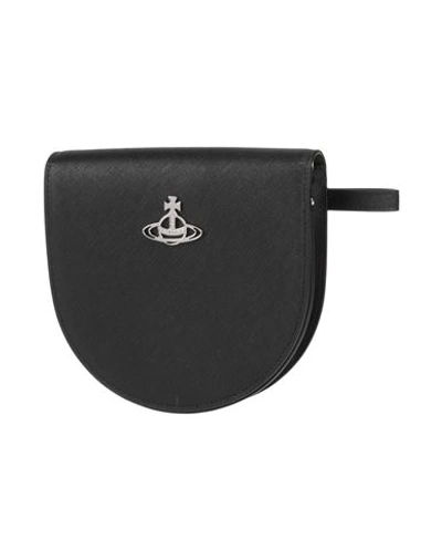 Vivienne Westwood Woman Bum Bag Black Size - Soft Leather
