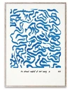 PAPER COLLECTIVE PAPER COLLECTIVE COMFORT - BLUE - 50X70 PAINTING OR PRINT BLUE SIZE - PAPER