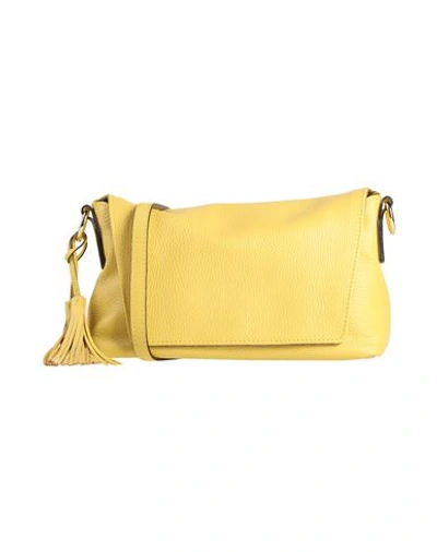Gianni Chiarini Woman Cross-body Bag Mustard Size - Soft Leather In Yellow