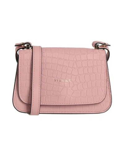 Visone Woman Cross-body Bag Pink Size - Calfskin