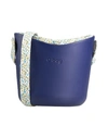 O Bag Woman Cross-body Bag Blue Size - Rubber, Textile Fibers