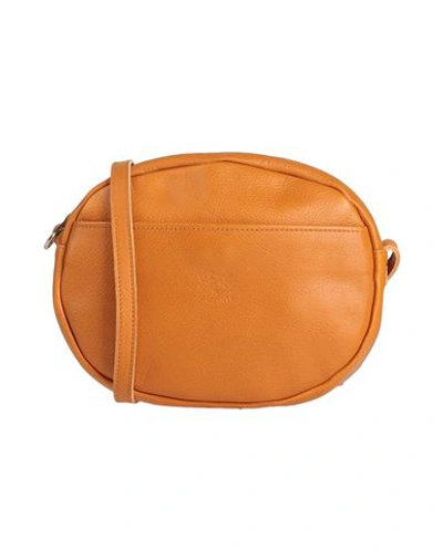 Il Bisonte Woman Cross-body Bag Tan Size - Soft Leather In Red