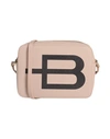 Baldinini Woman Cross-body Bag Blush Size - Calfskin, Pvc - Polyvinyl Chloride In Pink