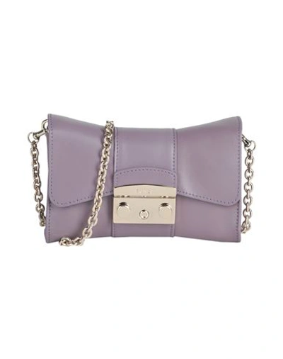 Furla Woman Cross-body Bag Mauve Size - Calfskin In Purple