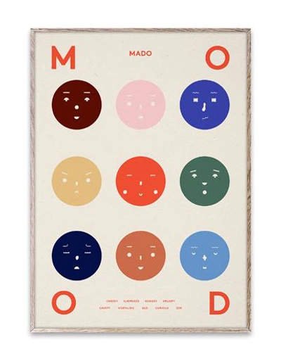Paper Collective Nine Moods - 50x70 Painting Or Print White Size - Acid-free Cotton Paper