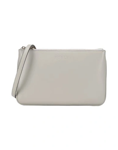 Furla Woman Cross-body Bag Light Grey Size - Calfskin