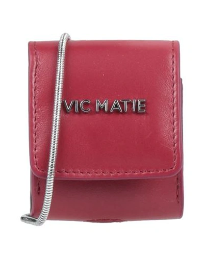 Vic Matie Vic Matiē Woman Cross-body Bag Burgundy Size - Soft Leather In Red
