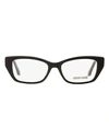 Roberto Cavalli Rectangular Rc5082 Orcia Eyeglasses Woman Eyeglass Frame Black Size