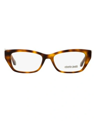 Roberto Cavalli Rectangular Rc5082 Orcia Eyeglasses Woman Eyeglass Frame Brown Size
