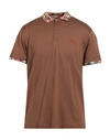 Harmont & Blaine Man Polo Shirt Brown Size L Cotton