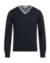 Rossopuro Man Sweater Midnight Blue Size 4 Cotton