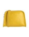 Il Bisonte Woman Cross-body Bag Ocher Size - Soft Leather In Yellow