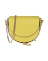 SEE BY CHLOÉ SEE BY CHLOÉ WOMAN CROSS-BODY BAG ACID GREEN SIZE - BOVINE LEATHER