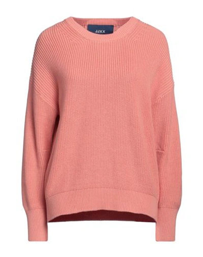 Jjxx By Jack & Jones Woman Sweater Salmon Pink Size L Cotton In Pink