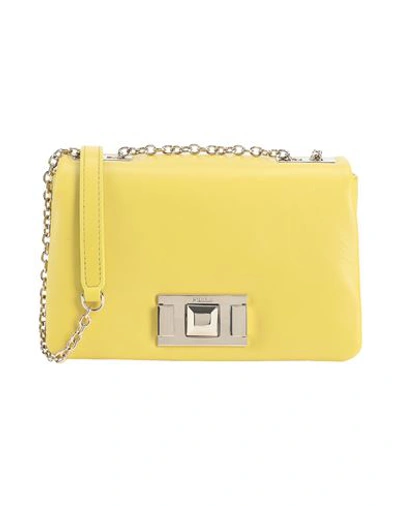 Furla Woman Cross-body Bag Yellow Size - Calfskin