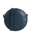 Il Bisonte Woman Cross-body Bag Midnight Blue Size - Soft Leather In Navy Blue