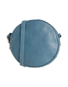 Il Bisonte Woman Cross-body Bag Pastel Blue Size - Soft Leather
