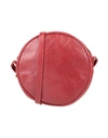 Il Bisonte Woman Cross-body Bag Garnet Size - Soft Leather In Red