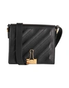 OFF-WHITE OFF-WHITE WOMAN CROSS-BODY BAG BLACK SIZE - SOFT LEATHER
