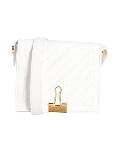 Off-white Woman Cross-body Bag White Size - Soft Leather