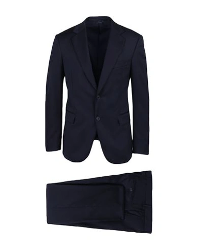 Tombolini Man Suit Midnight Blue Size 48 Virgin Wool, Viscose