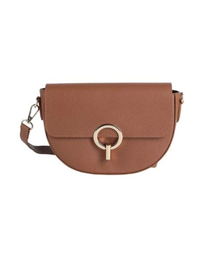 Tuscany Leather Woman Cross-body Bag Tan Size - Soft Leather In Brown