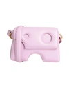 Off-white Woman Cross-body Bag Pink Size - Soft Leather