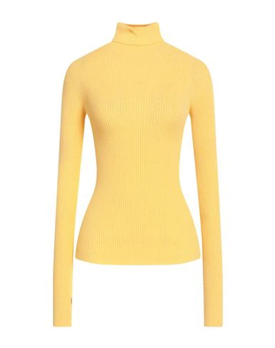 Attic And Barn Woman Turtleneck Yellow Size M Viscose, Polyester