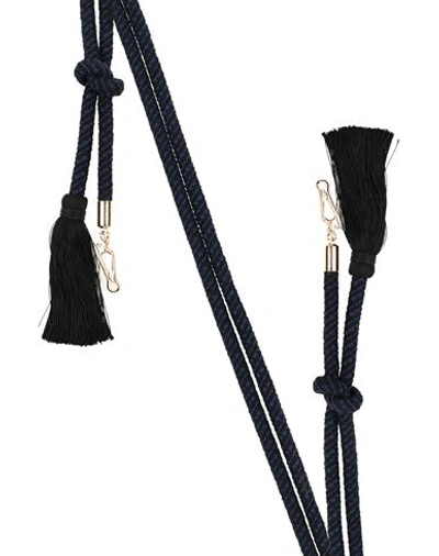 Valextra Woman Bag Strap Midnight Blue Size - Textile Fibers