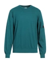 C.p. Company C. P. Company Man Sweatshirt Deep Jade Size L Cotton In Green