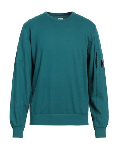 C.p. Company C. P. Company Man Sweatshirt Deep Jade Size L Cotton In Green