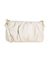 Les Visionnaires Lina Silky Leather Woman Cross-body Bag Off White Size - Lambskin