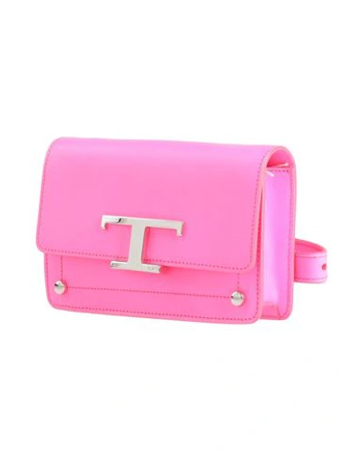 Tod's Woman Belt Bag Fuchsia Size - Soft Leather In Pink