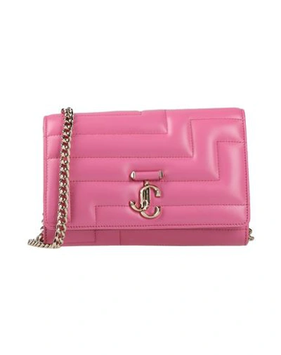 Jimmy Choo Woman Cross-body Bag Pink Size - Soft Leather