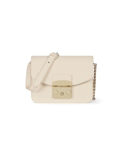 Furla Woman Cross-body Bag Ivory Size - Soft Leather In White