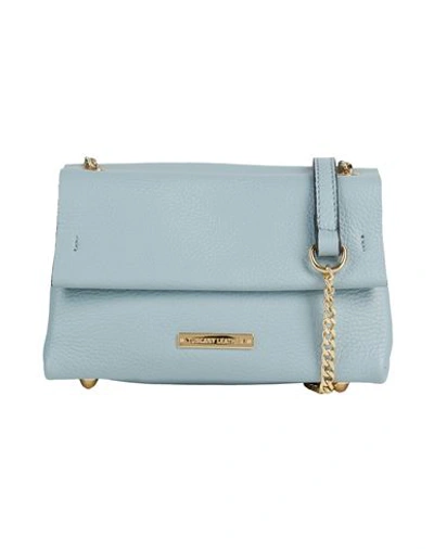 Tuscany Leather Tl Bag Woman Cross-body Bag Sky Blue Size - Soft Leather