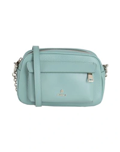 Furla Woman Cross-body Bag Sage Green Size - Calfskin