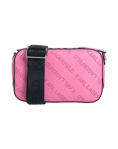Karl Lagerfeld Woman Cross-body Bag Pink Size - Bovine Leather