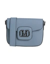 Marc Ellis Woman Cross-body Bag Pastel Blue Size - Soft Leather