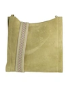 ORCIANI ORCIANI WOMAN CROSS-BODY BAG LIGHT GREEN SIZE - SOFT LEATHER
