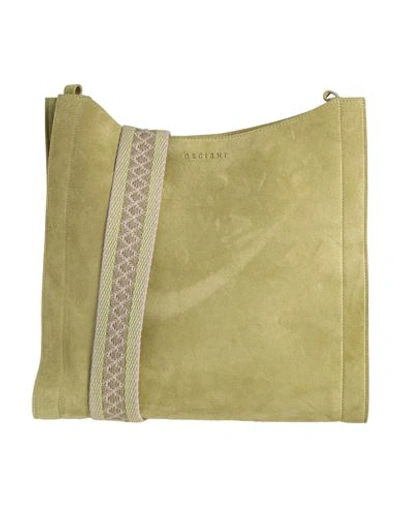 Orciani Woman Cross-body Bag Light Green Size - Soft Leather