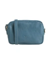 Il Bisonte Woman Cross-body Bag Slate Blue Size - Soft Leather