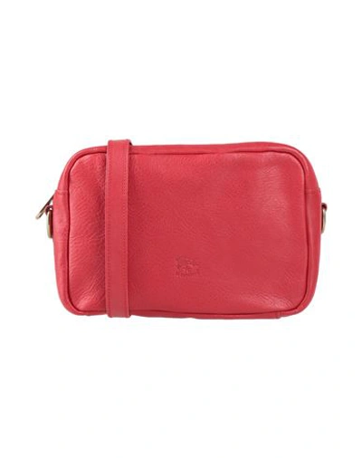 Il Bisonte Woman Cross-body Bag Brick Red Size - Cowhide