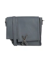 Ixos Woman Cross-body Bag Lead Size - Soft Leather In Grey