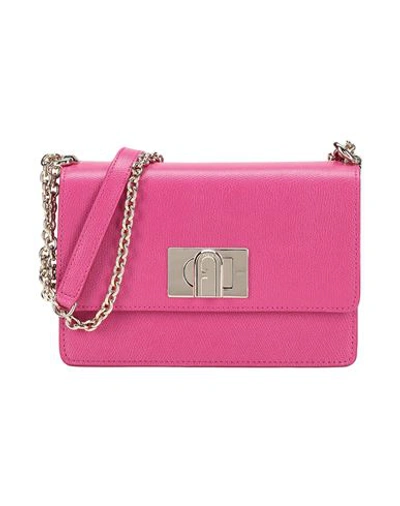 Furla Woman Cross-body Bag Fuchsia Size - Soft Leather In Pink